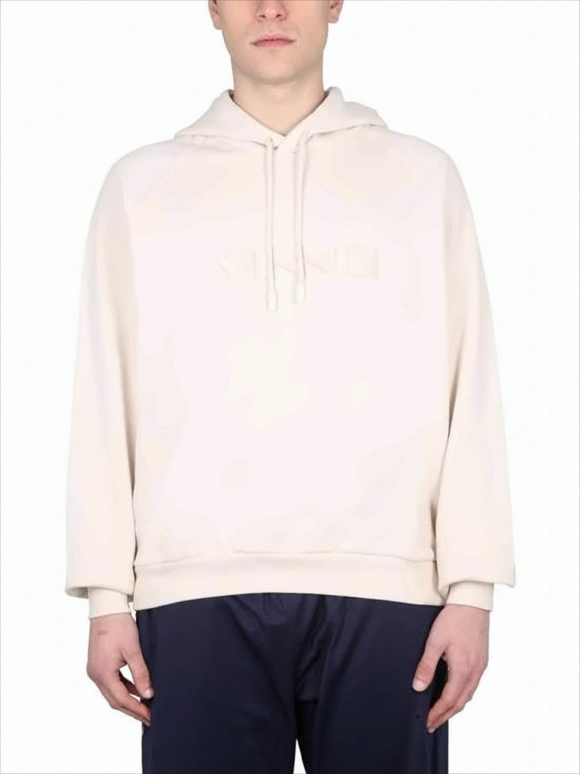 Sunnei Cotton Hoodie With Embossed Logo