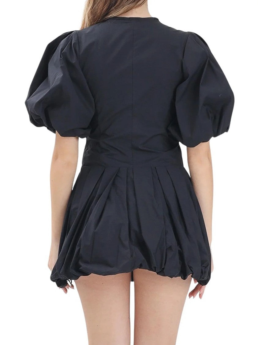 Pinko Black Oliver Cotton Balloon Dress