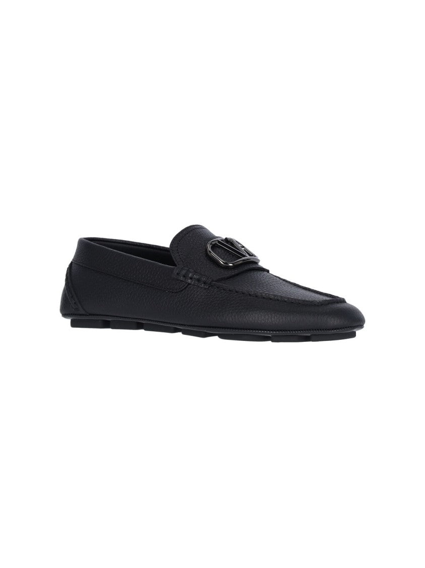 Valentino Garavani Vlogo' Moccasins – Black