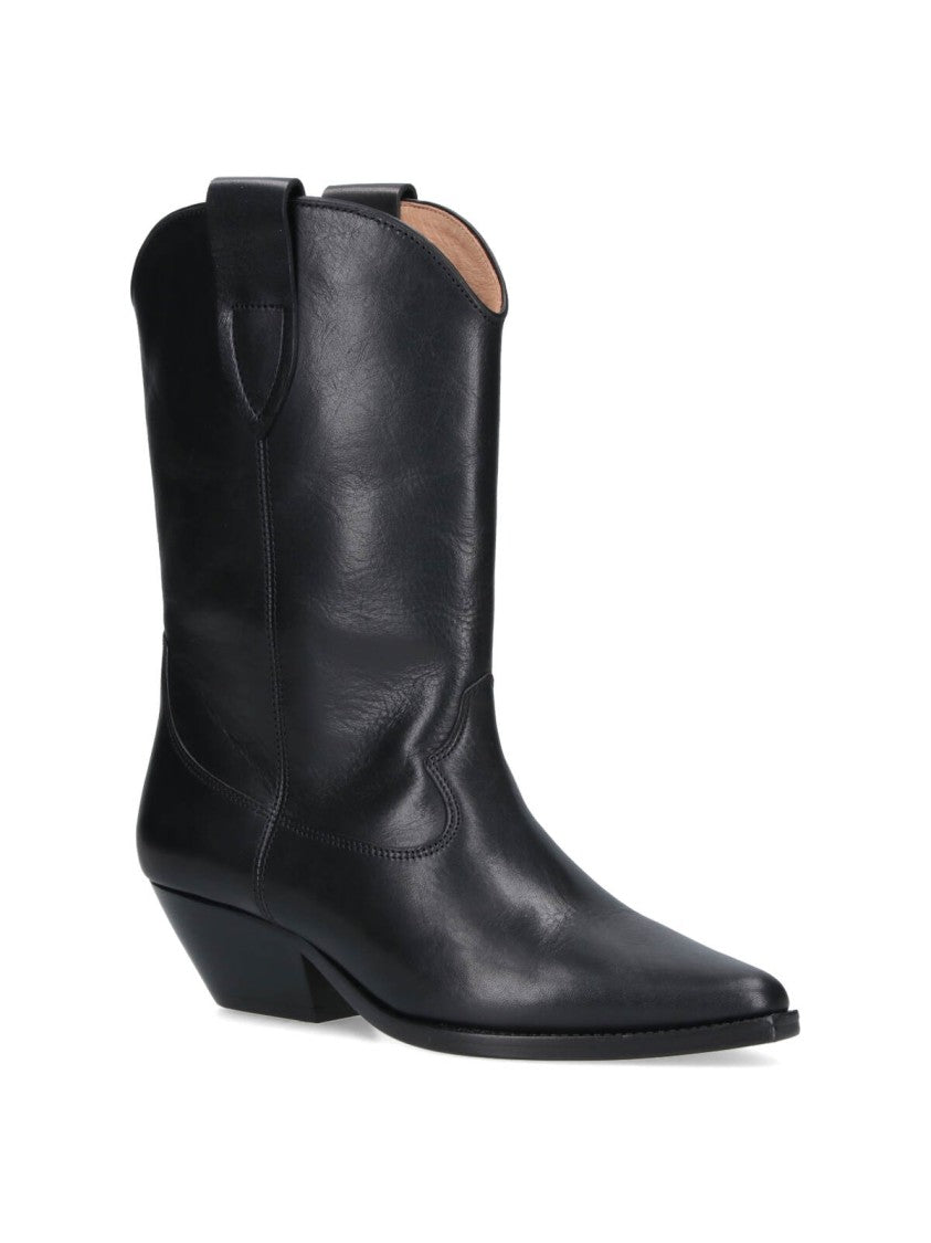 Isabel Marant Black Duerto Calf Leather Boots