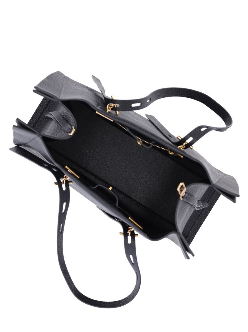 Minobossi Minimalist Black Bag With Structured Silhouette