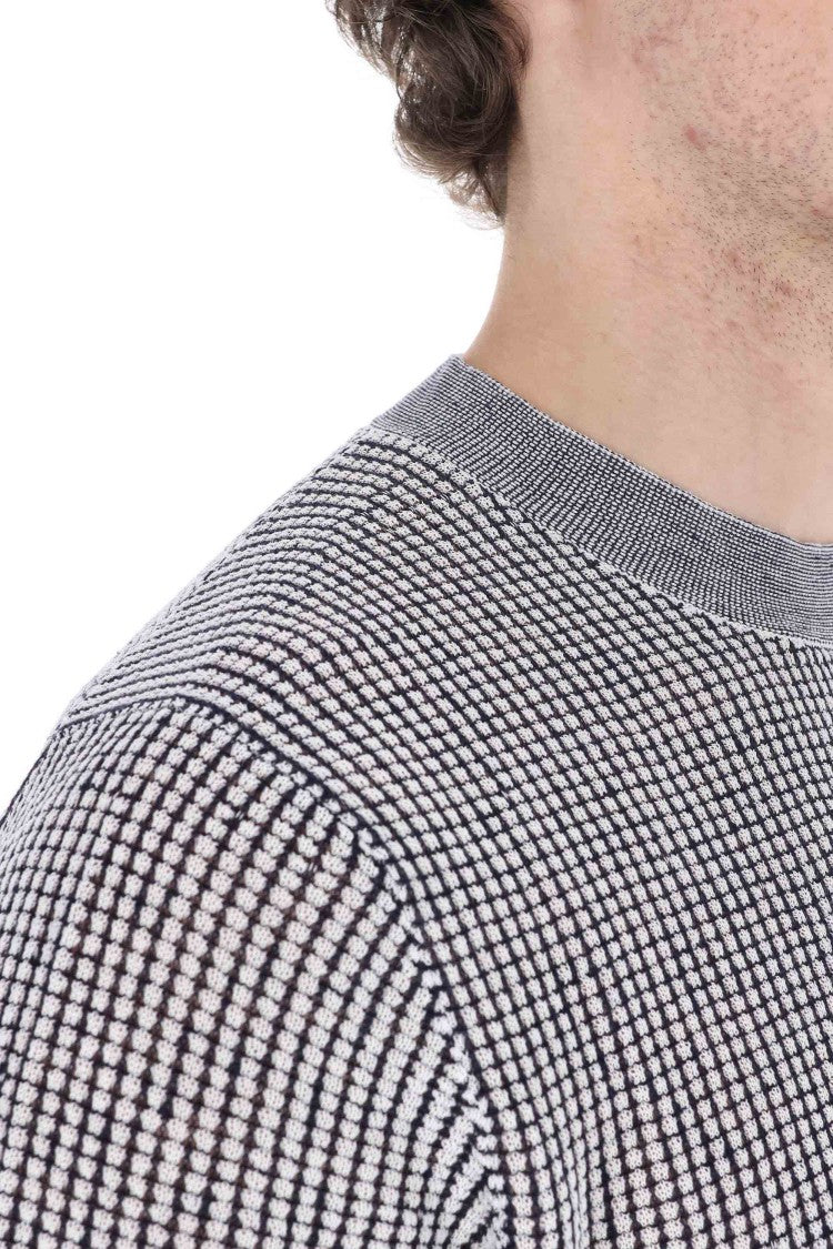Ballantyne Jacquard Cotton-Linen T-Shirt