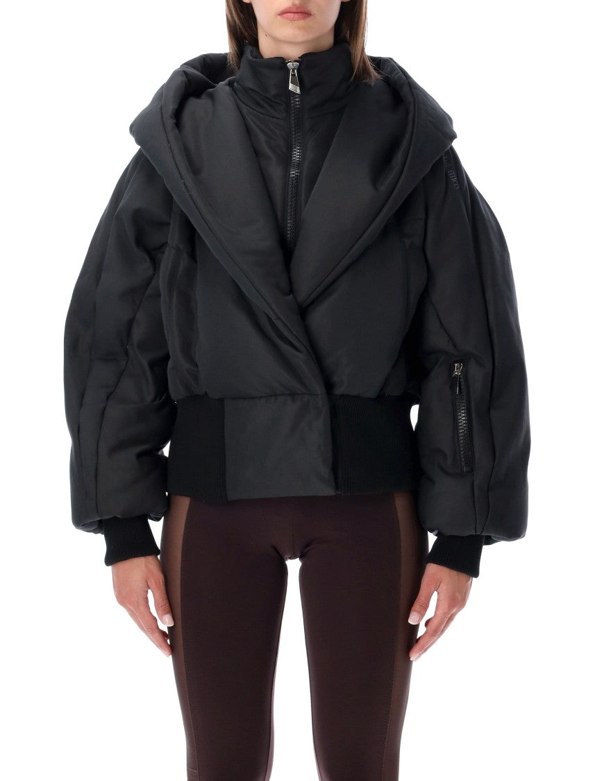The Attico Cotton-Blend Puffer Bomber Jacket