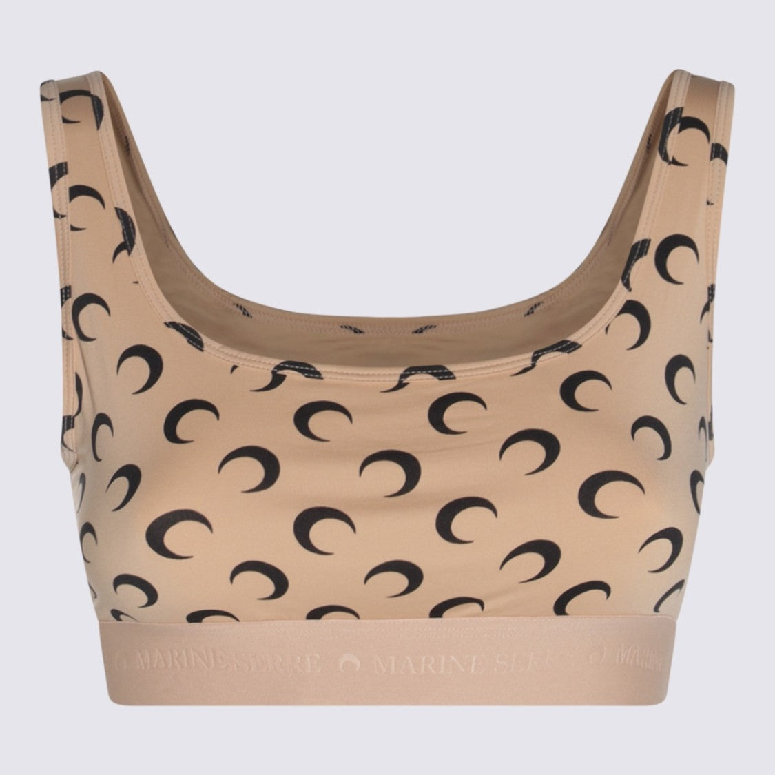 Marine Serre Tan Stretch Moon Top