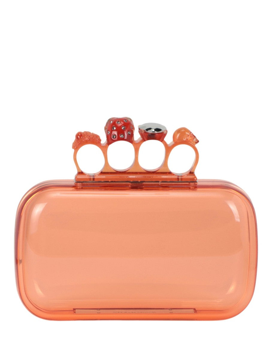 Alexander Mcqueen Skull Four-Ring Clutch