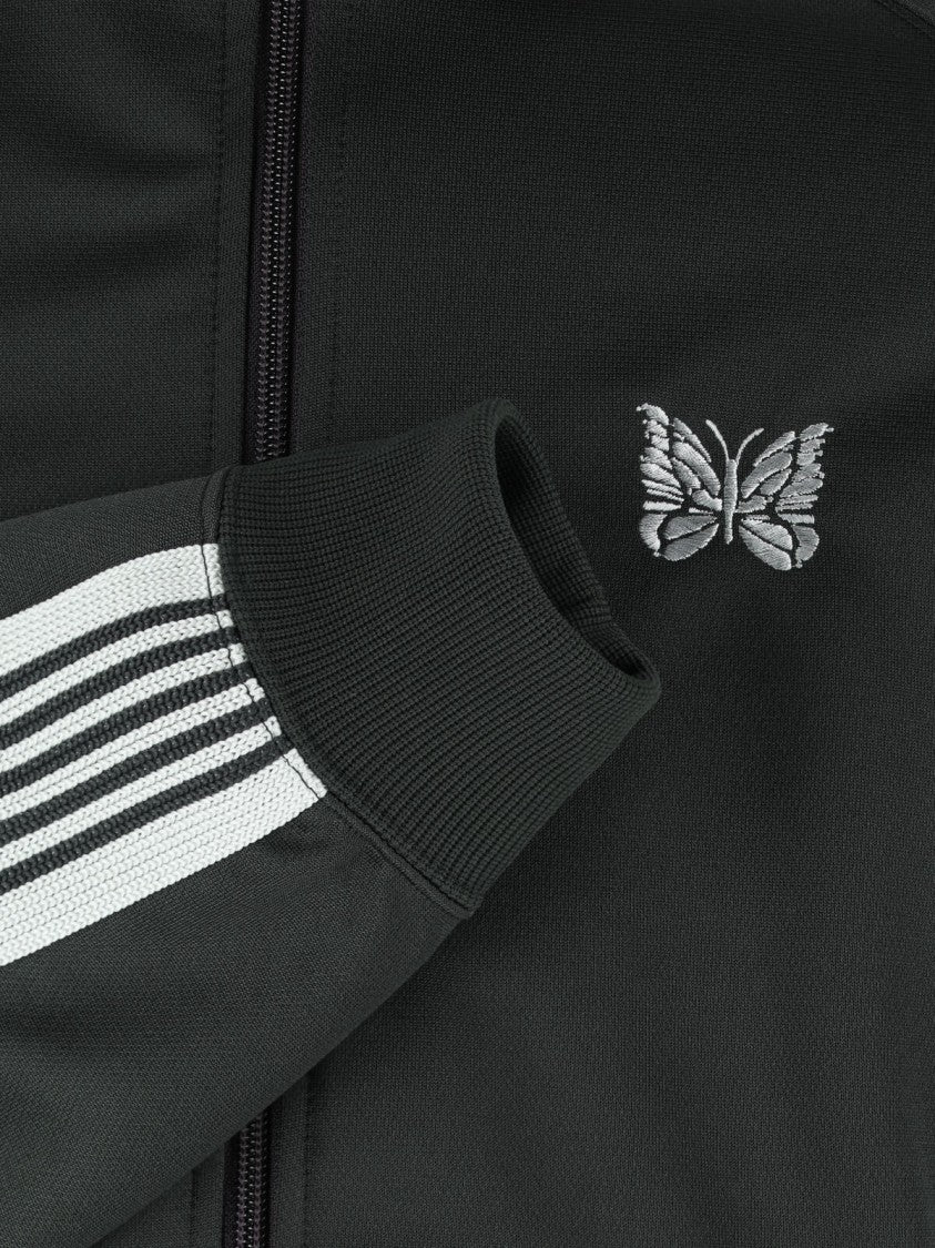 Needles Black Poly Smooth Double Zip Jacket