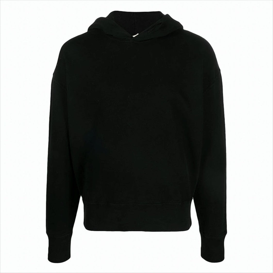 Ten C Relaxed Fit Black Cotton Hoodie