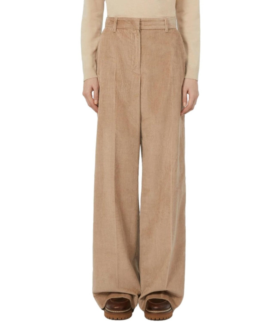 Max Mara Wide-Leg Tania Pants With Clean Front