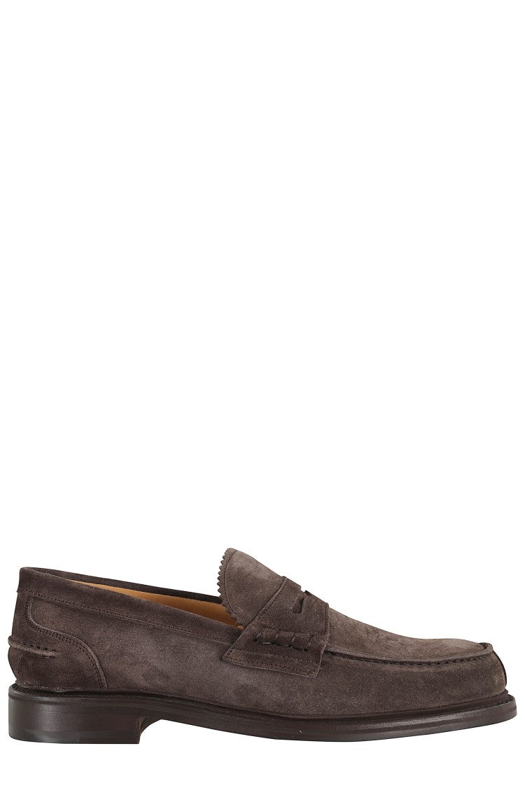 John Spencer Elegant Dark Brown Suede Moccasin