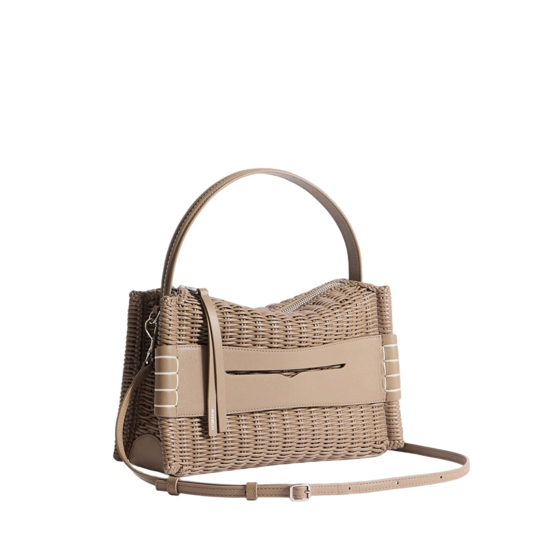 J. W. Anderson Structured Leather Bag With Removable Shoulder Strap And Square-Stitch Detailing