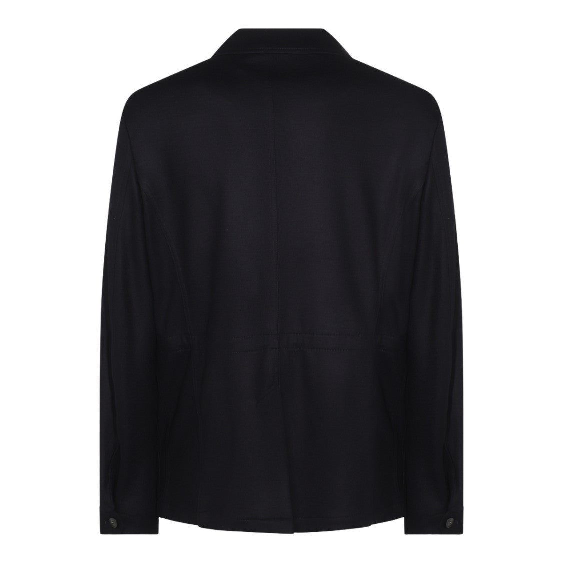 Canali Tailored Black Jacket With Structured Collar