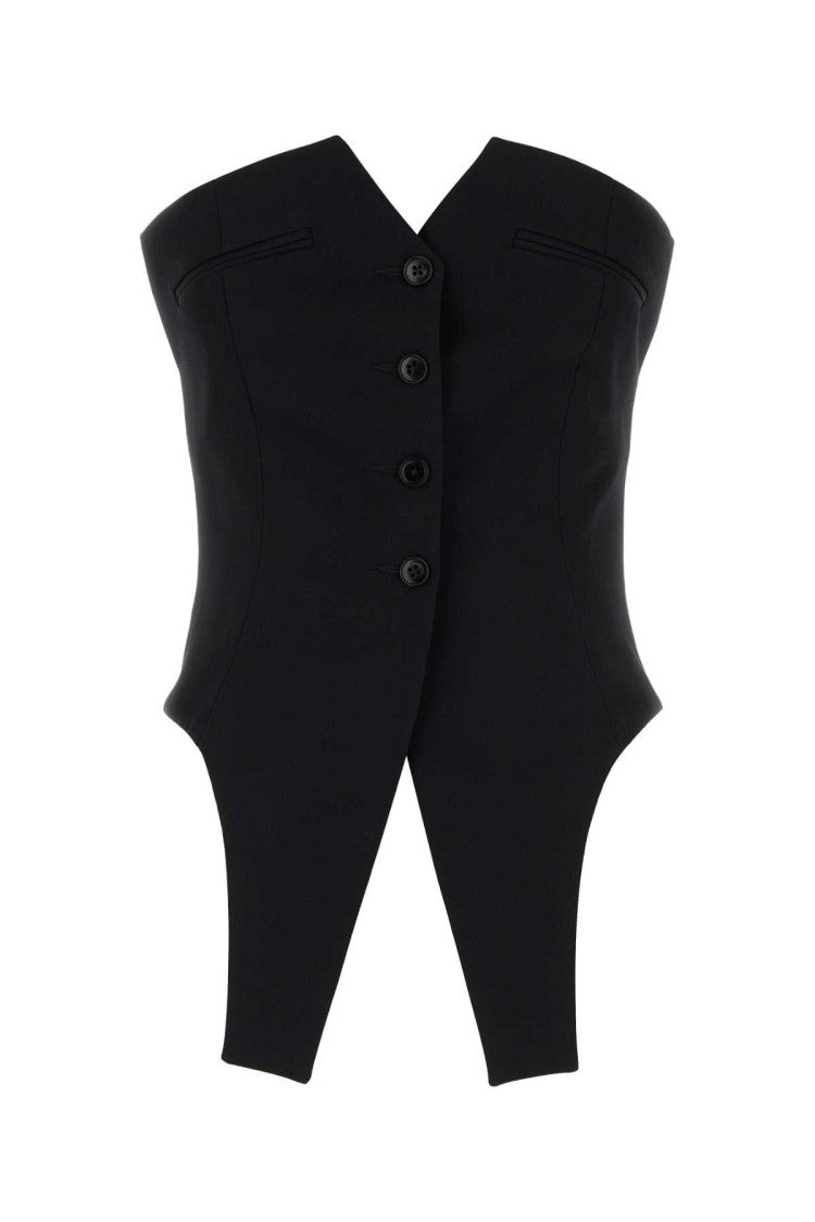 Alexander Wang Black Wool Vest