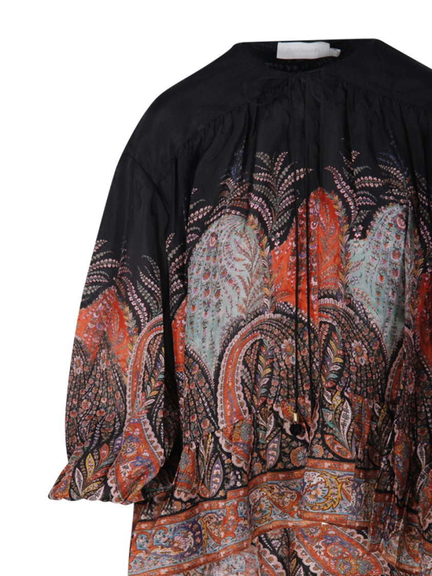 Zimmermann Rhiannon Ruffle Billow Blouse