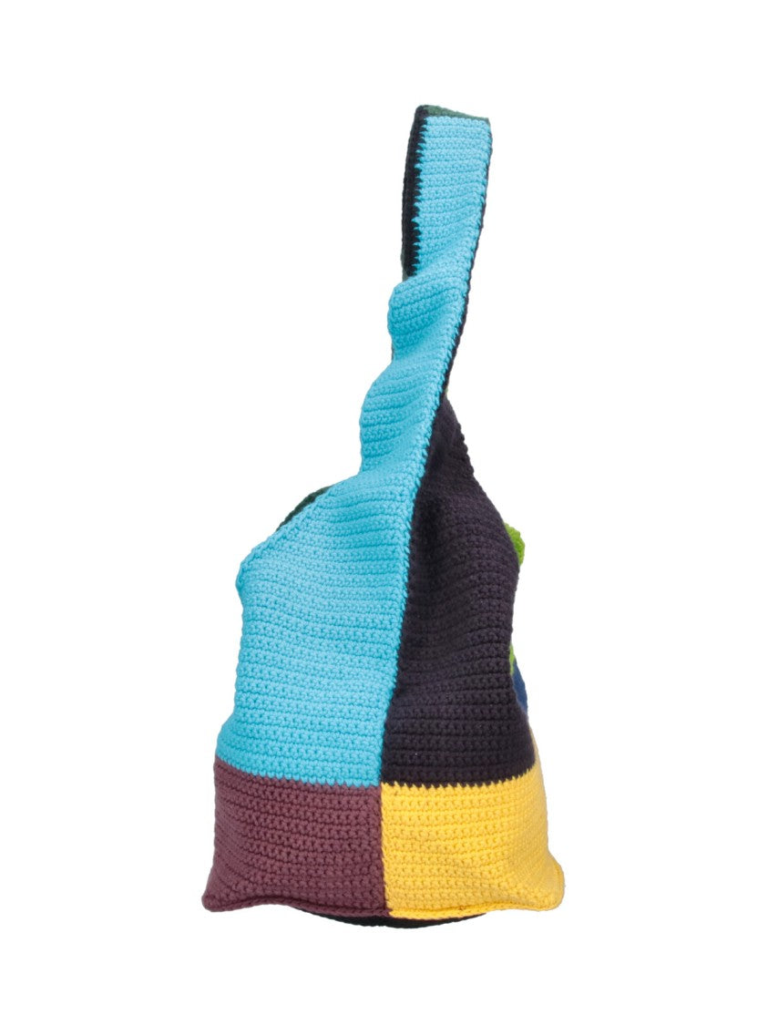 Vivienne Westwood Multicolor Ellie Color-Block Crochet Shoulder Bag