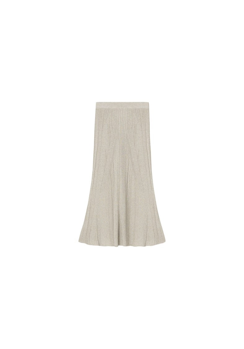 Aeron Mossy - Sparkly Ribbed Midi Skirt