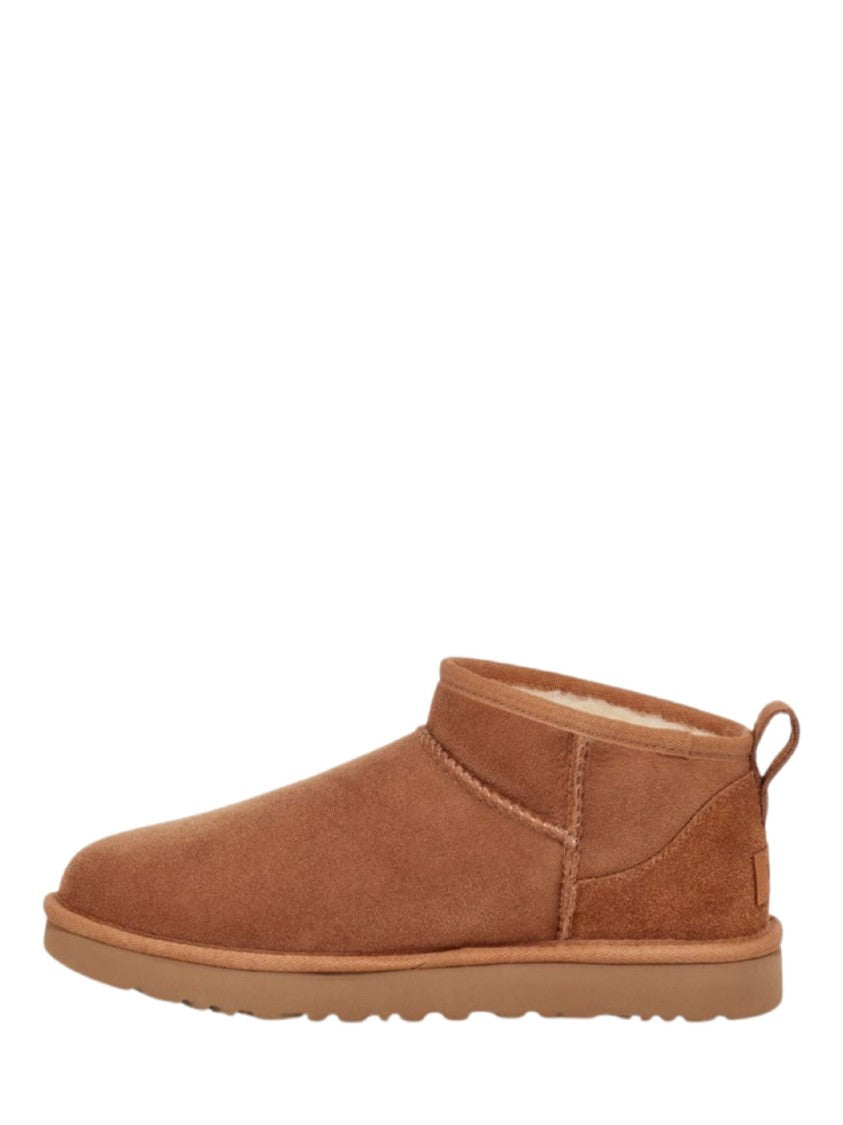 Ugg Suede Ankle Boots With Plush Shearling Lining