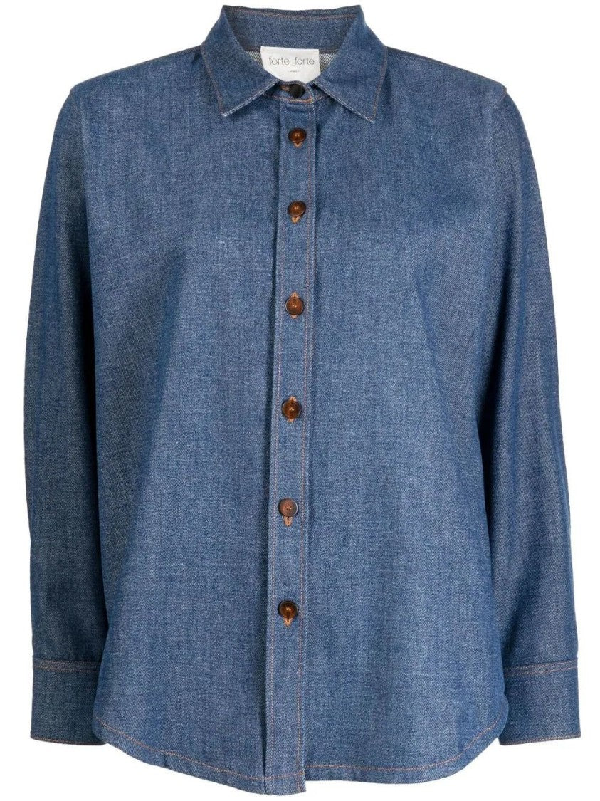 Forte Forte Dry Stone Denim Shirt