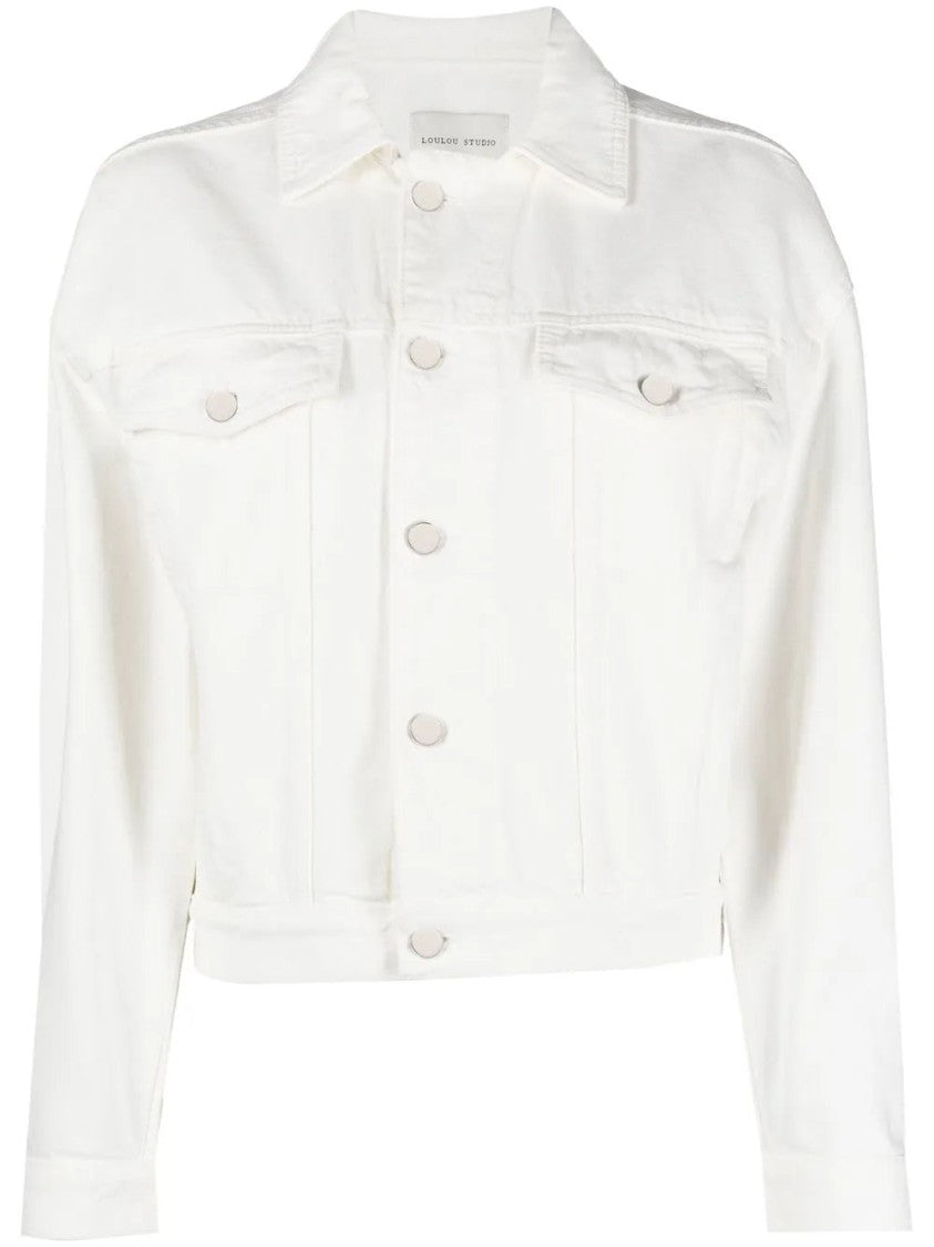 Loulou Studio Long-Sleeved Denim Jacket