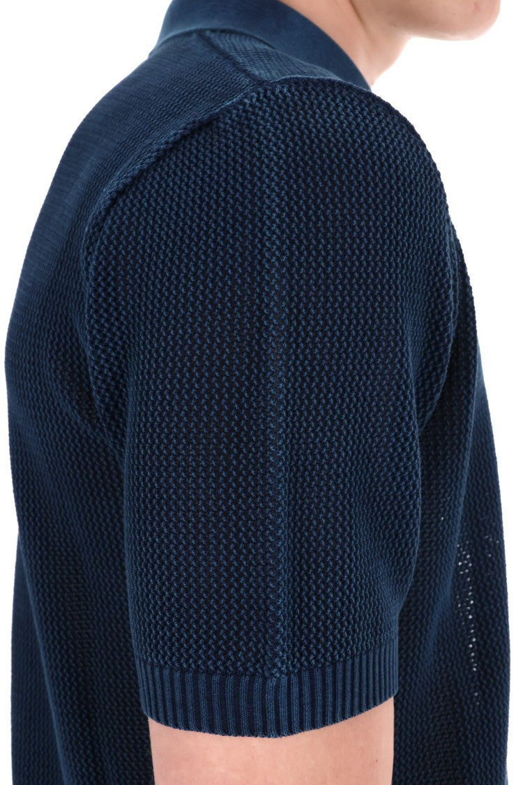 Roberto Collina Open Stitch Cotton Polo