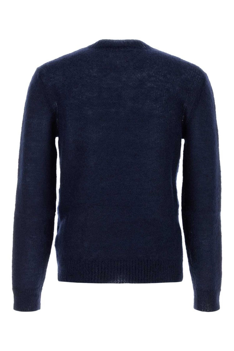 Dsquared2 Navy Blue Mohair Blend Sweater