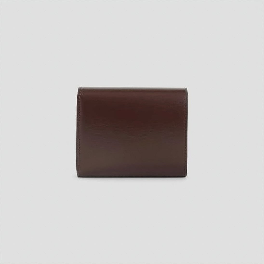 Celine Compact Calf Leather Accessory With Gold-Tone Emblem