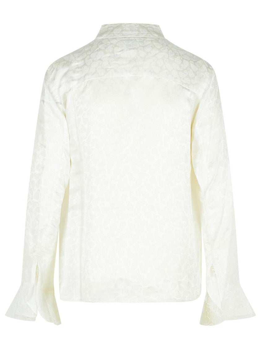 Isabel Marant Raphaella Blouse In Silk And White Viscose