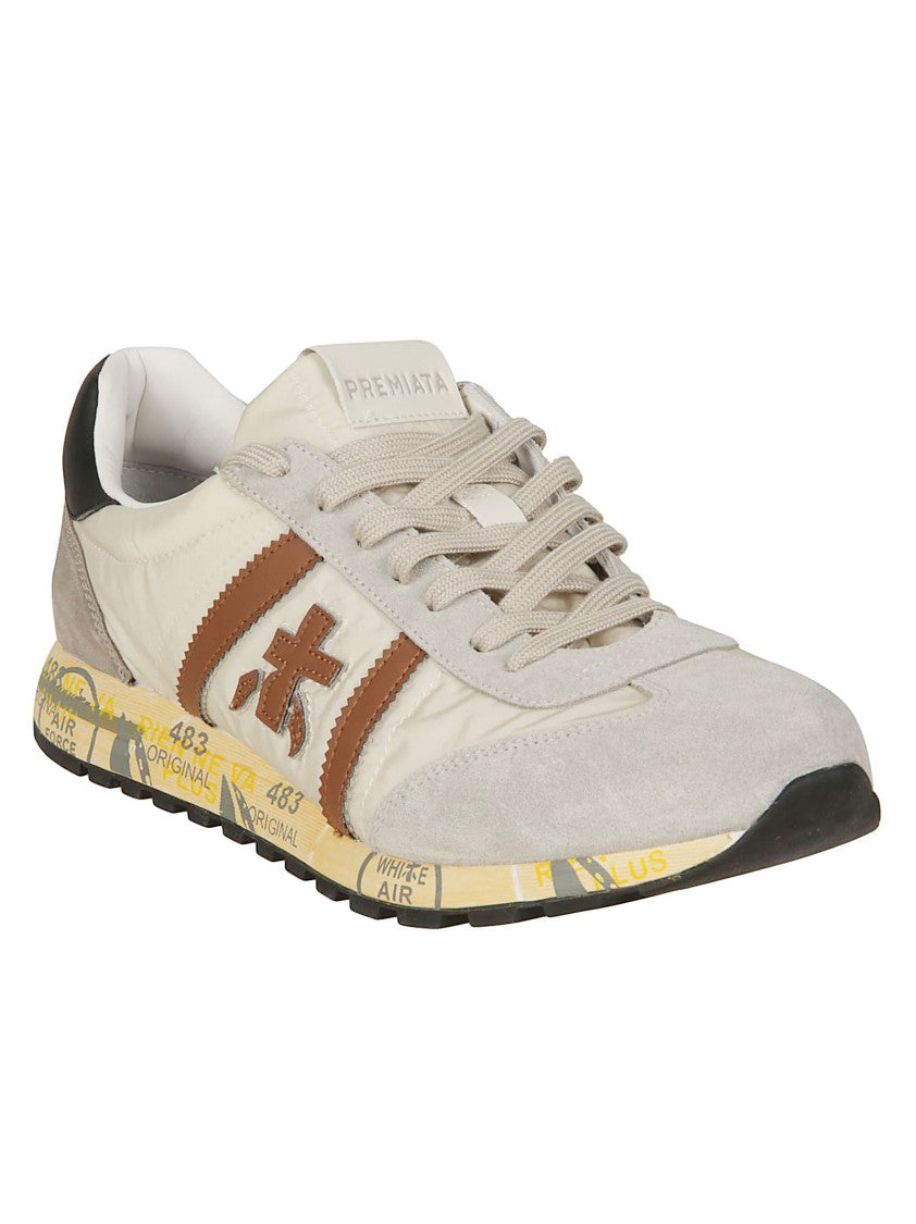 Premiata Beige Lucy Polyamide-Blend Sneakers