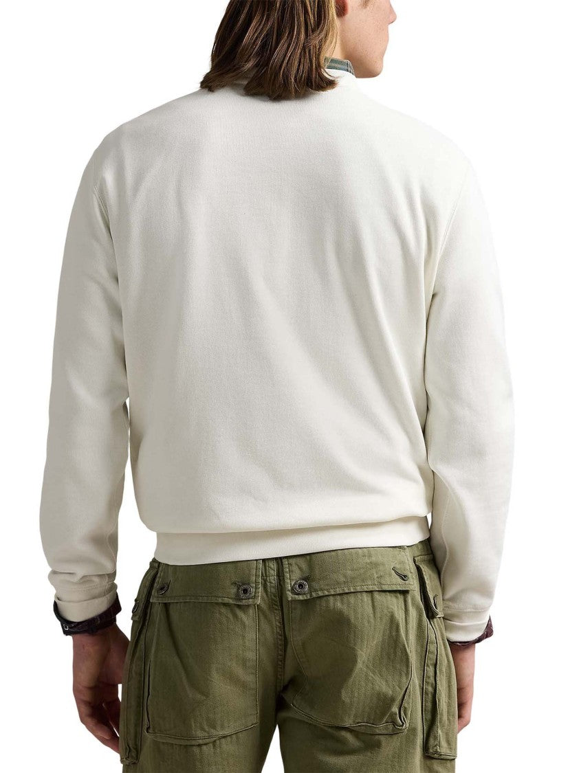 Polo Ralph Lauren Cream White Polo Ralph Lauren Sweatshirt