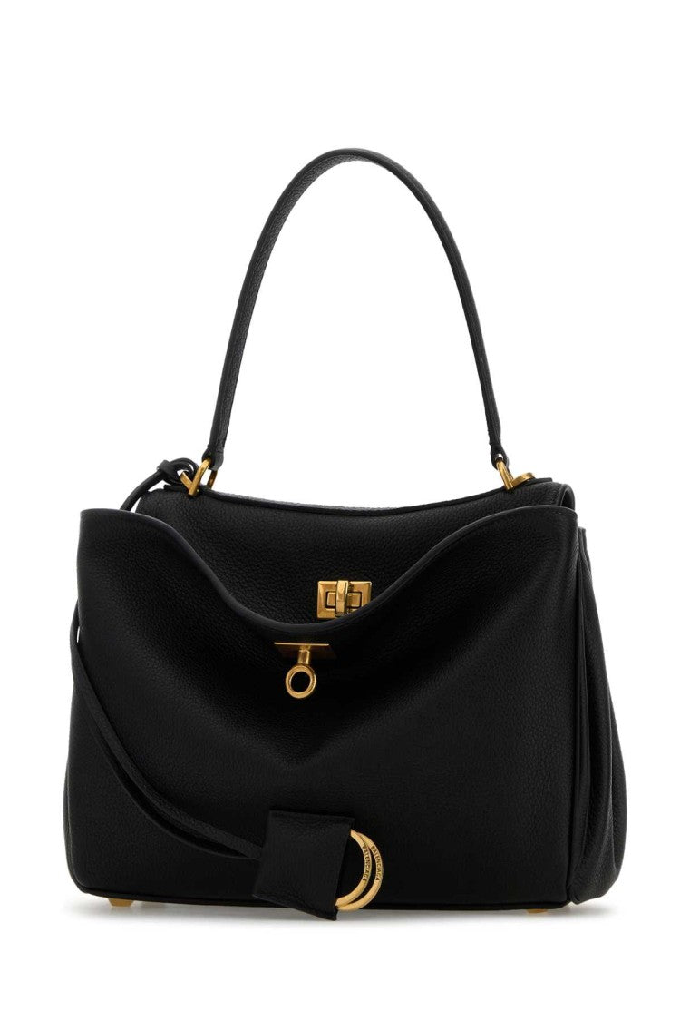 Balenciaga Black Leather Small Rodeo Handbag