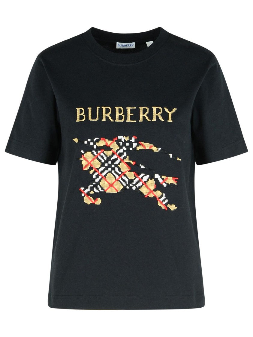 Burberry Frankie' Black Cotton T-Shirt