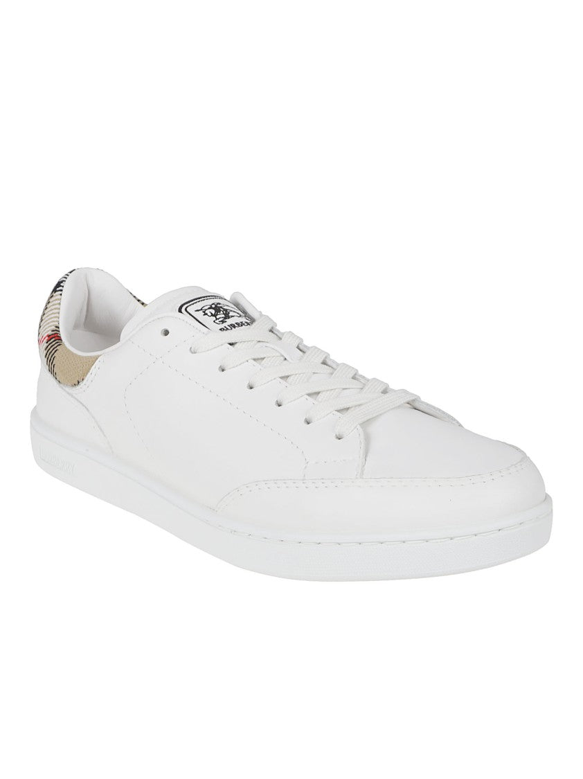 Burberry Low-Top White Leather Sneakers