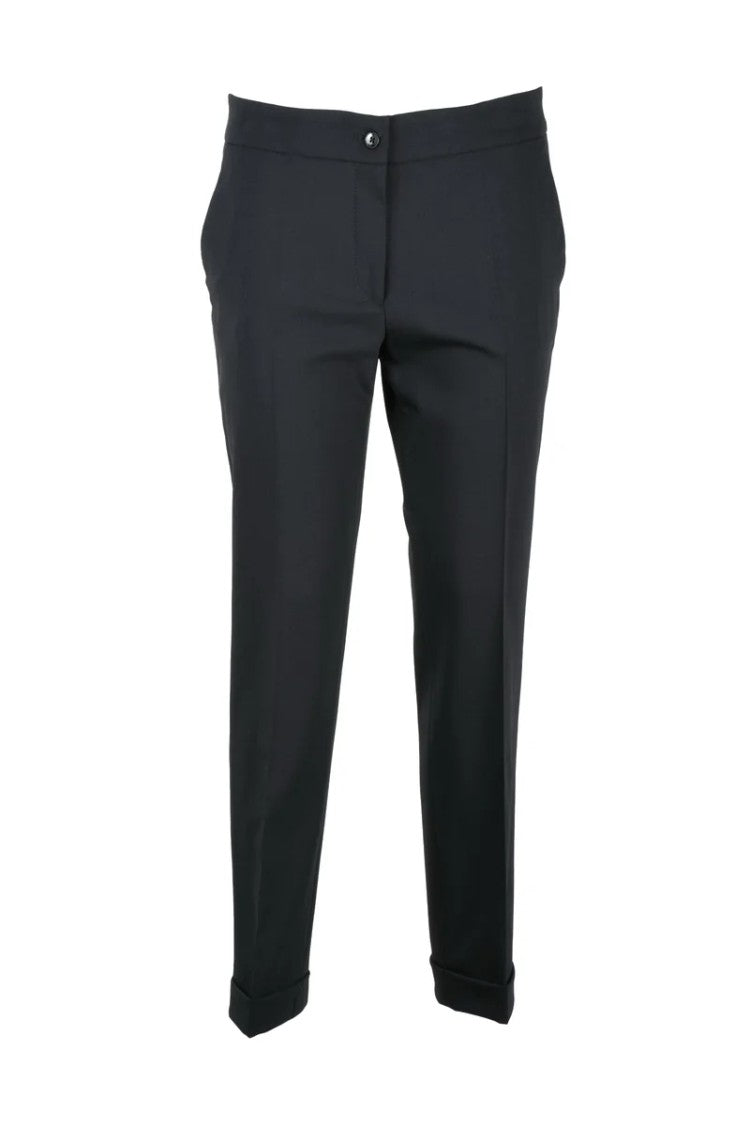 Etro Virgin Wool Trousers - Black
