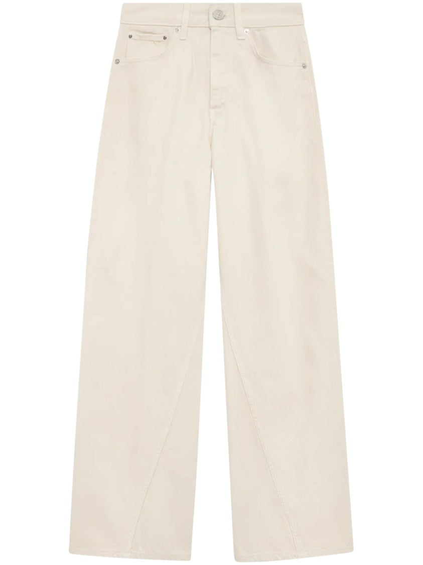 Anine Bing High-Waisted Wide-Leg Trousers With Classic Five-Pocket Design