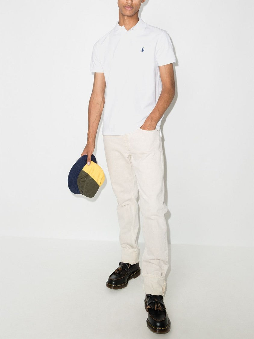 Polo Ralph Lauren White Custom Slim Fit Polo Shirt