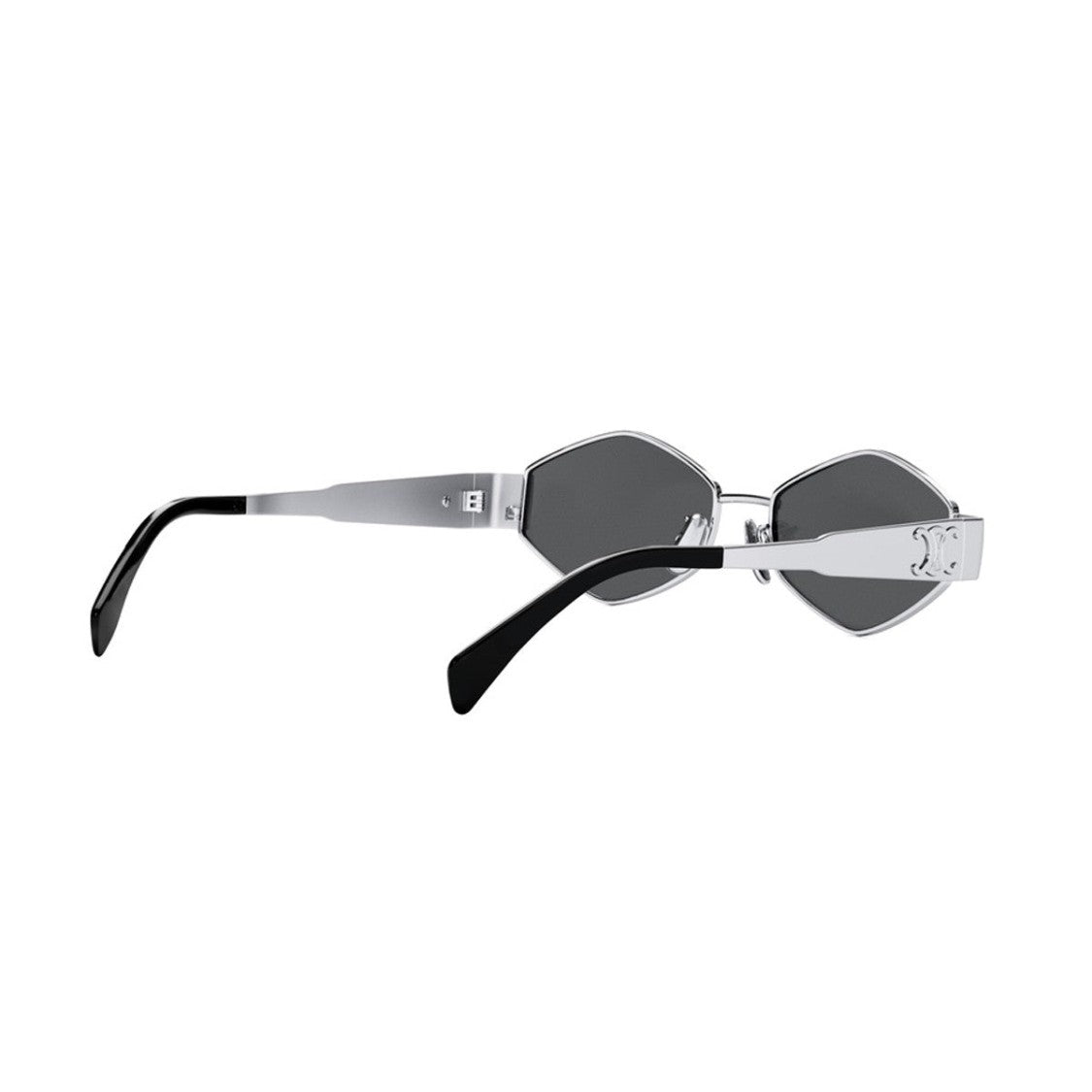 Celine Silver Metal Triomphe Geometric Metal Sunglasses
