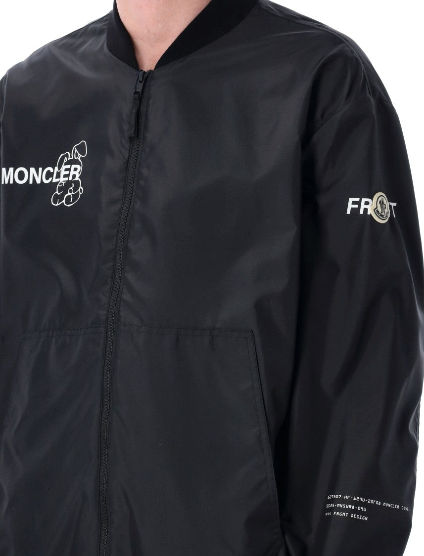 Moncler X Fragment Hiroshi Fujiwara Ostria Bomber Jacket With Ribbed Knit Collar