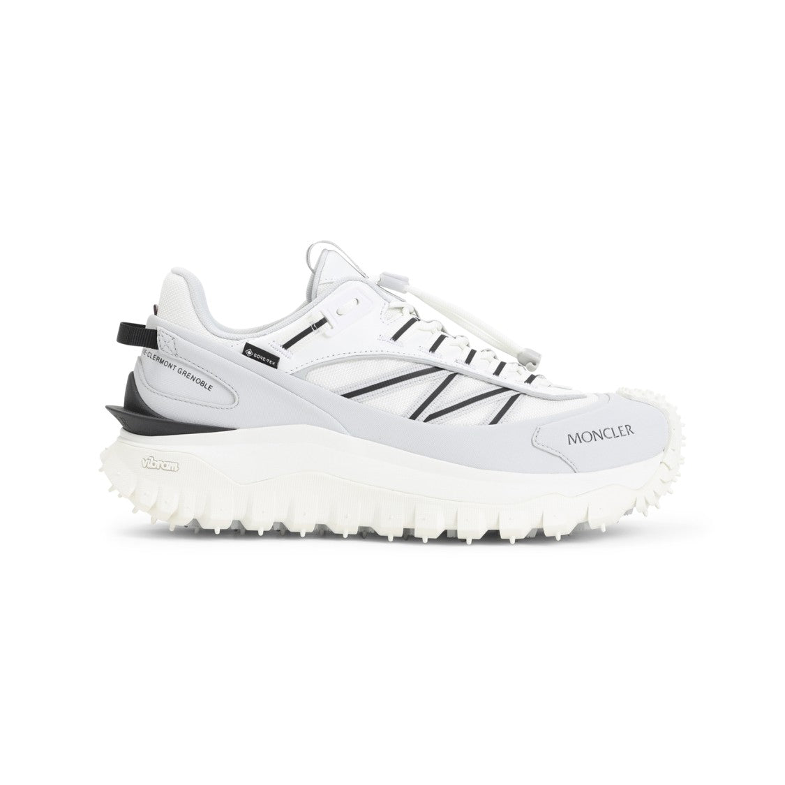 Moncler Chunky Leather Sneakers With Rugged Sole And Subtle Branding
