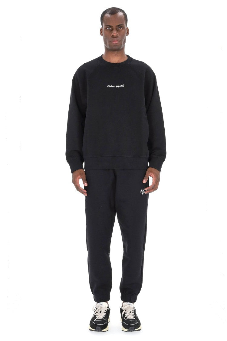 Maison Kitsuné Crewneck Sweatshirt With Central Logo