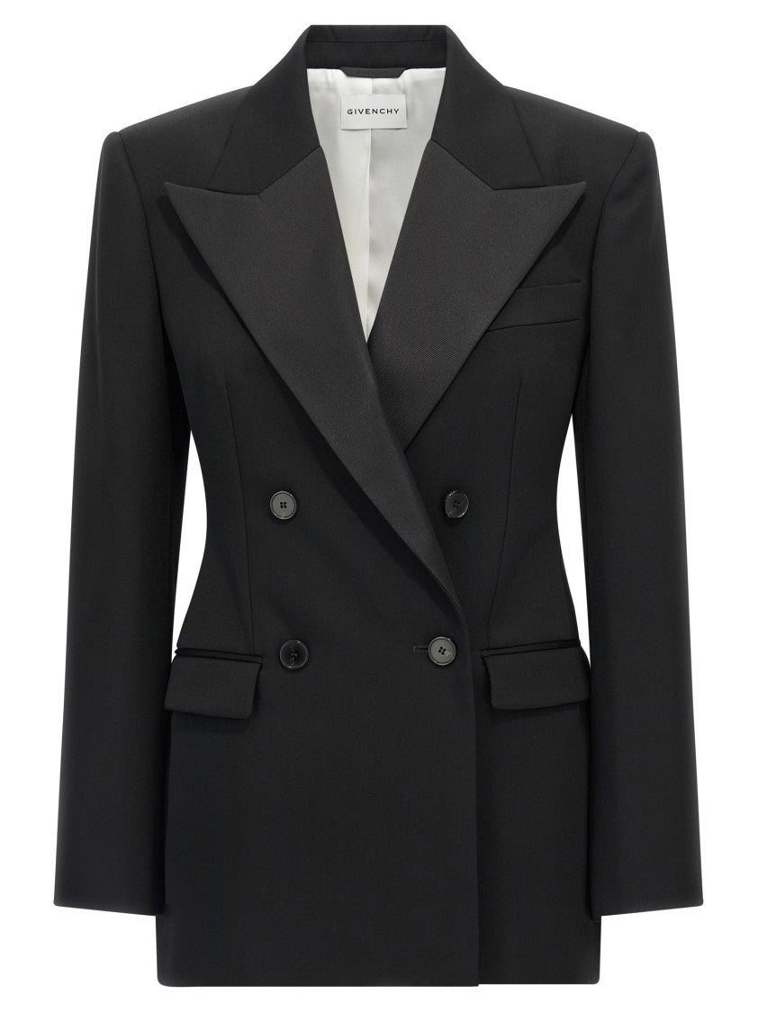 Givenchy Satin Lapel Blazer