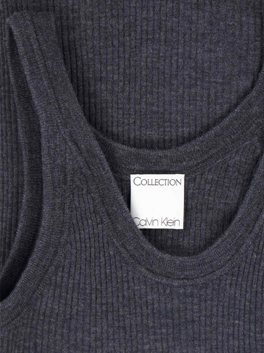 Calvin Klein Ribbed Knit Tank Top