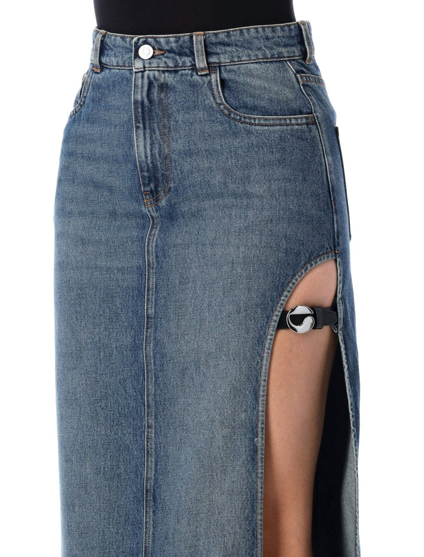 Coperni Denim Long Skirt