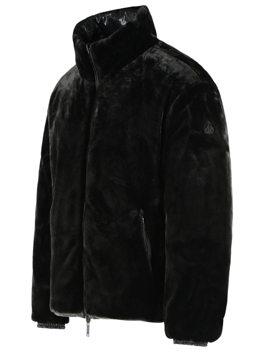 Moose Knuckles 'King' Reversible Black Nylon And Polyester Down Jacket