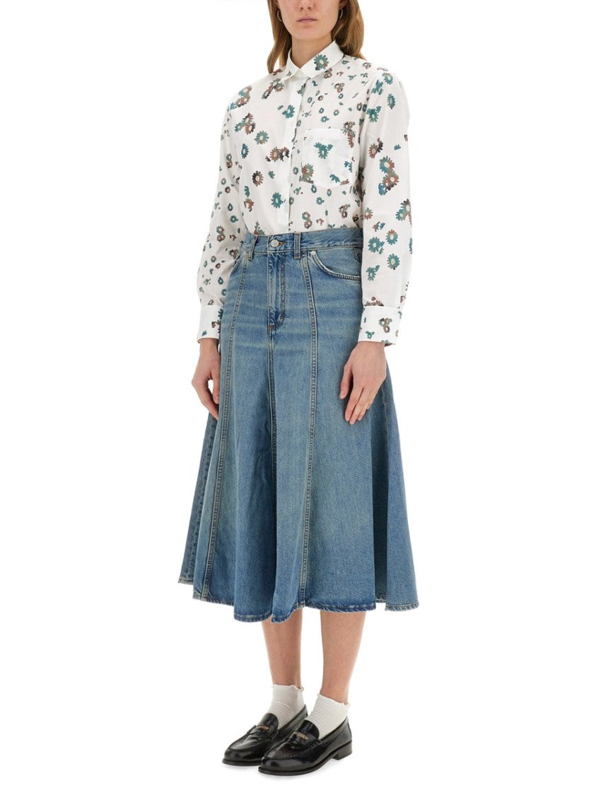 Ps Paul Smith Floral Print Cotton Shirt