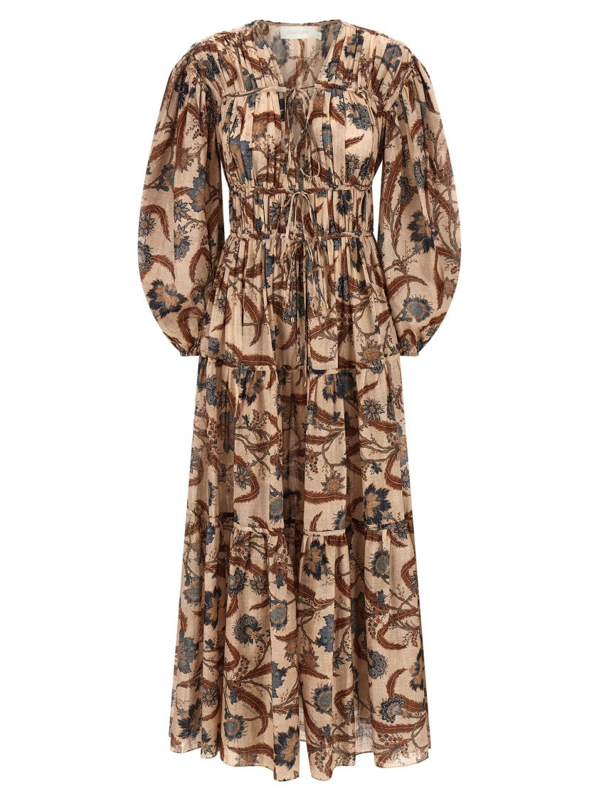 Zimmermann Ascension Tie Billow Maxi' Dress