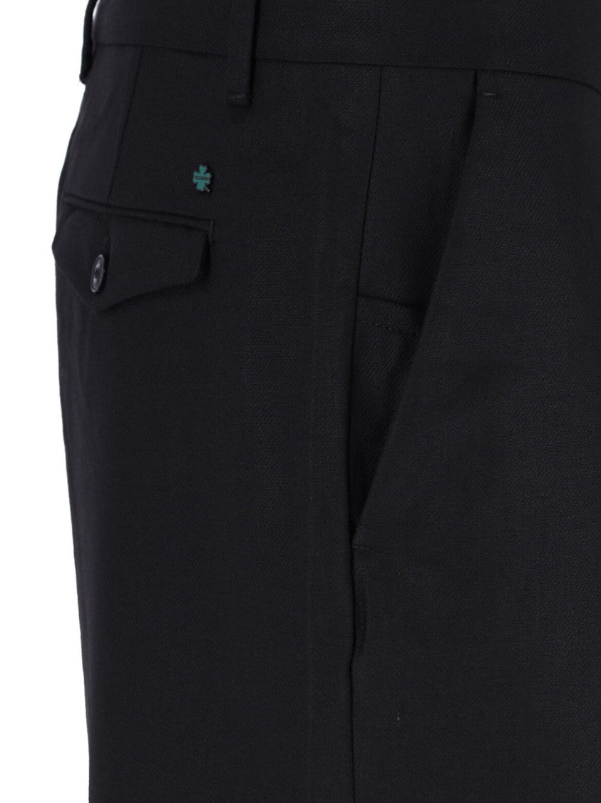 Closed Black Wool-Blend Fairport Straight-Leg Pants
