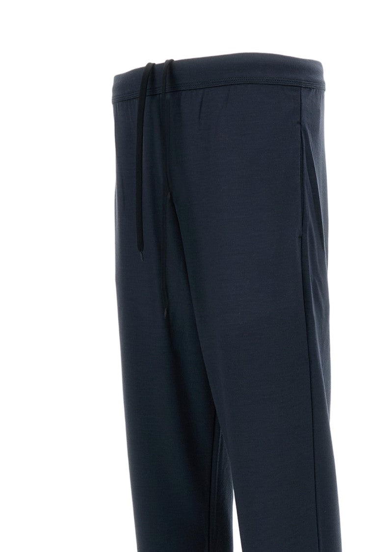 Rier Regular Fit Dark Grey Wool Jogging Trousers