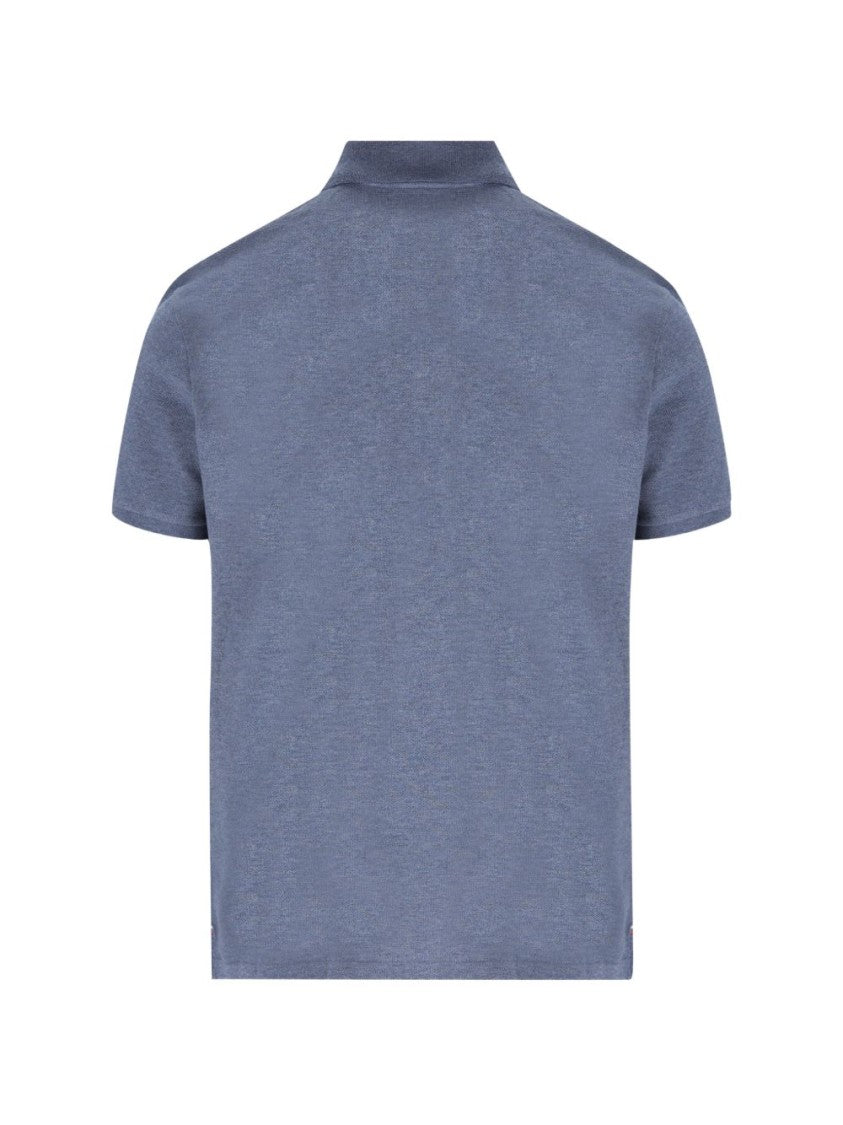 Moncler Embroidered Logo Classic Collar Short-Sleeve Polo Shirt