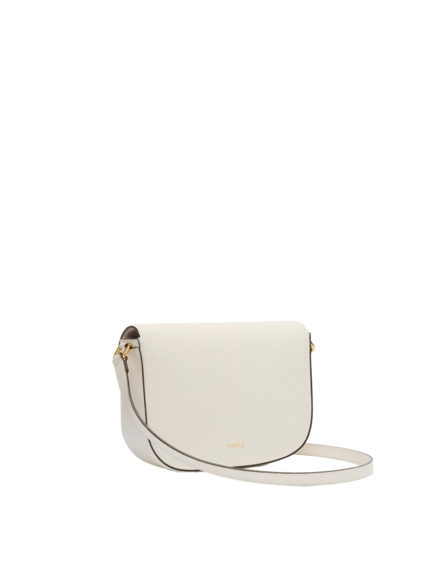 Furla Moonlight S Crossbody Bag In Cream Leather