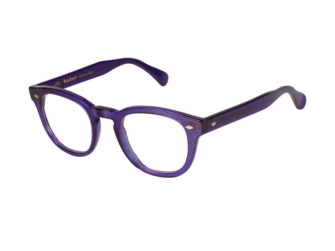Kador Purple Jolly Cal 49 Round Plastic Eyeglasses