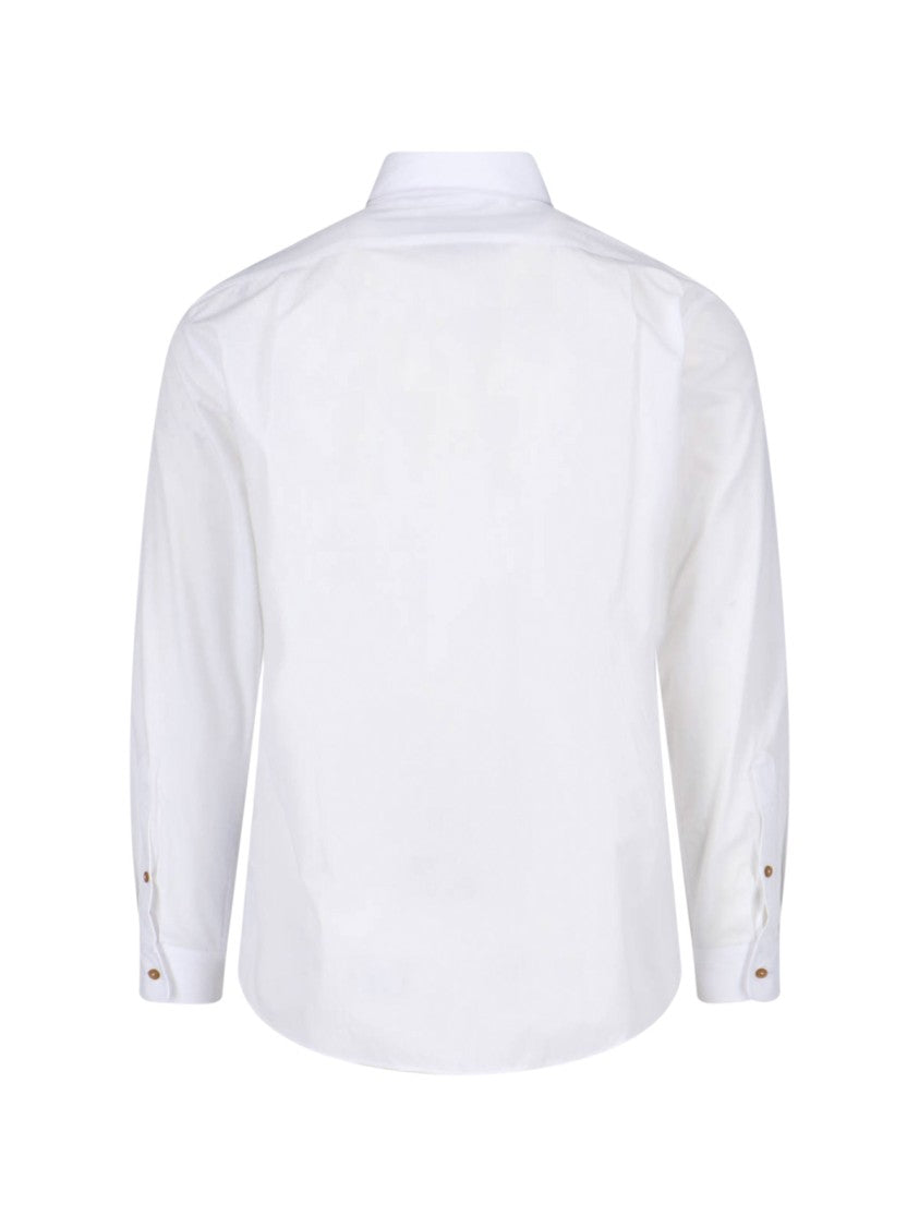 Vivienne Westwood White Two Button Krall Cotton Shirt